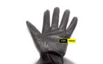 Full Grain Leather Gloves with Inner Lining and Elastic Wrist Band