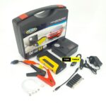 Jump Starter Pack with Inflator, Laptop Charger Connectors, and Hazard Triangles