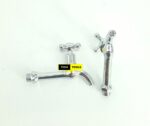 Long Wall Mounted Mixer Tap Faucet Tap Pair