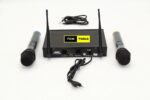 MAX DH-769 150 Meter Professional Dual Channel Uhf Wireless Microphone System