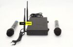 MAX DH-769 150 Meter Professional Dual Channel Uhf Wireless Microphone System