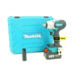 Makita 88V ½ inch Drive Cordless Impact Wrench, 4000mAh Li-Ion Battery, Brushless Motor, 280 Nm Max Torque with bits