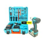 Makita 88V ½ inch Drive Cordless Impact Wrench, 4000mAh Li-Ion Battery, Brushless Motor, 280 Nm Max Torque with bits