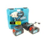 Makita 98VF ½ inch Drive Cordless Impact Wrench, 12000mAh Li-Ion Battery, Brushless Motor, 320Nm Max Torque