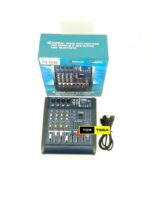 Max PMX402DU 4 Channel Powered Mixer Mixing Console Bluetooth, SD, MMC, USB, MP3 Player