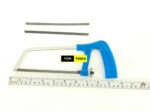 Mini Hacksaw Plastic Handle and Steel Frame Junior Hacksaw with 2 Extra Blades