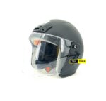 Open Face Motorcycle Helmet Retro Vintage Style