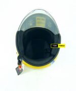 Open Face Motorcycle Helmet Retro Vintage Style, Yellow