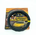 Ox Leather Contoured Steering Wheel Cover for Small Car 13.5 inch – 14.5 Inch