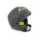 Premium Open Face Motorcycle Helmet Retro Vintage Style, Matt Black