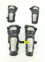Pro Biker Alloy Steel Elbow, Knee, Shin Guard Protector