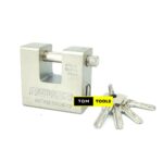 RIIVER 74mm Anti-Theft Monoblock Padlock with 4 Keys