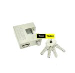 RIIVER 74mm Anti-Theft Monoblock Padlock with 4 Keys