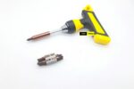 Ratchet Screwdriver Telescopic Adjustable Magnetic Screwdriver with 8 Bits