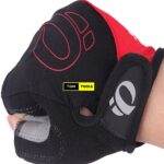 Red Size M Pearl Izumi Half Finger Padded Sports Cycling Gym Gloves