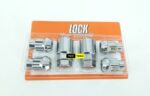 Set of 4 Wheels Locks and 2 Keys Superb Quality