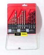 Set of HSS, Masonry, and Wood Drill Bits Set