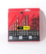 Set of HSS, Masonry, and Wood Drill Bits Set