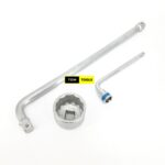 Size 65mm Box Socket Spanner with 1-inch L Handle