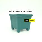 3PCS 1.95L Square Planter Pot