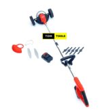 Lightweight Adjustable Rechargeable Cordless Brushcutter Mower with Wheels