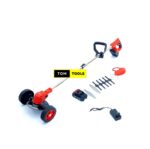 Lightweight Adjustable Rechargeable Cordless Brushcutter Mower with Wheels