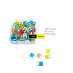 100PCS Mini Blade Fuses 5A, 7.5A, 10A, 15A, 20A, 25A, 30A Car Fuses