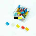 100PCS Standard Blade Fuses 5A, 7.5A, 10A, 15A, 20A, 25A, 30A Car Fuses