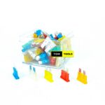 100PCS Standard Blade Fuses 5A, 7.5A, 10A, 15A, 20A, 25A, 30A Car Fuses