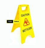 2PCS 24 Inch Caution Wet Floor Sign, High Visibility Yellow