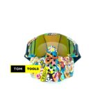 Happy Colors Full Face Riding Goggles with Removable Face Mask