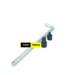 ¾ inch L Handle with ½ inch and 1 inch Impact Socket Wrench Adapters