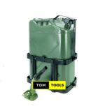 20L Metal Fuel Jerry Can with Spout Nozzle and Rack