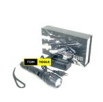 All Metal Zoomable Flashlight Torch with Two 6800mAh Batteries