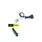 Complete Handle with Throttle, Switch, and Cables for Brushcutter, Hedgetrimmer