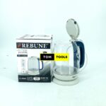 Rebune 1.7L Electric Kettle with LED Illuminated Glass Body