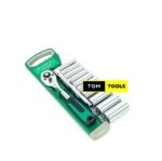 12PCS ⅜ Inch Ratchet Deep Socket Box Spanner Set