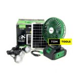 GDLITE GD8081 Solar Fan System with 3 Bulbs