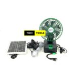 GDLITE GD8081 Solar Fan System with 3 Bulbs