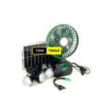 GDLITE GD8081 Solar Fan System with 3 Bulbs