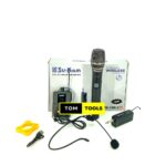 MX 100.3 Dual Wireless UHF Microphone System with Rechargeable Receiver