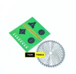 10 INCH 40T Brush Cutter Blade, Carbide Tips, Stainless Steel