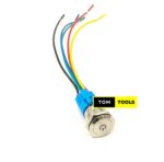 22mm Stainless Steel Backlit Latching Push Button