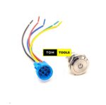 22mm Stainless Steel Backlit Latching Push Button