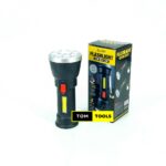 9LED Flashlight Torch with COB Side Lamp