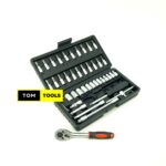 Black 46pcs ¼ INCH Ratchet Tool Kit