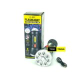 LED Flashlight Torch with Mini Disco Lamp