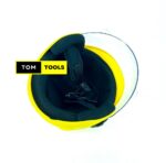 Open Face Motorcycle Helmet Contoured Style, Yellow