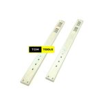 1 Pair 20 Inch 500mm Push to Open Drawer Rails with Ball Bearing 3 Folds
