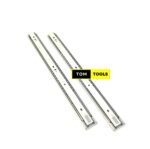 1 Pair 20 Inch 500mm Push to Open Drawer Rails with Ball Bearing 3 Folds